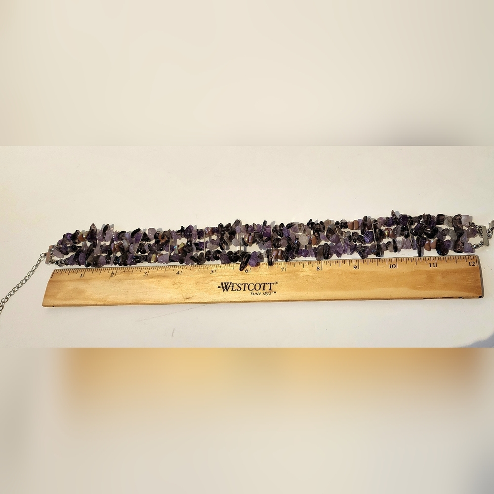 Free People Amethyst Triple Strand Choker - Picture 8 of 10